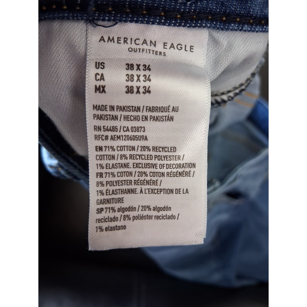 American Eagle Airflex + Athletic Fit Size 38X34 Normcore Preppy Academia - Picture 9 of 9